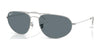 Ray-Ban RB3945 Sunglasses / Silver №003/3R / Dark Blue (Polarized) (3P 13.7%) / Size 60