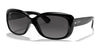 Ray-Ban JACKIE OHH RB4101 Sunglasses | Size 58 / Black №601/T3 / Grey (Polarized) (3P 15.8%)