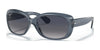 Ray-Ban JACKIE OHH RB4101 Sunglasses | Size 58 / Transparent Blue №659278 / Blue Gradient (Polarized) (3P 14%)
