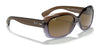 Ray-Ban JACKIE OHH RB4101 Sunglasses | Size 58 / Light Havana №710 / Green (3N 12.9%)
