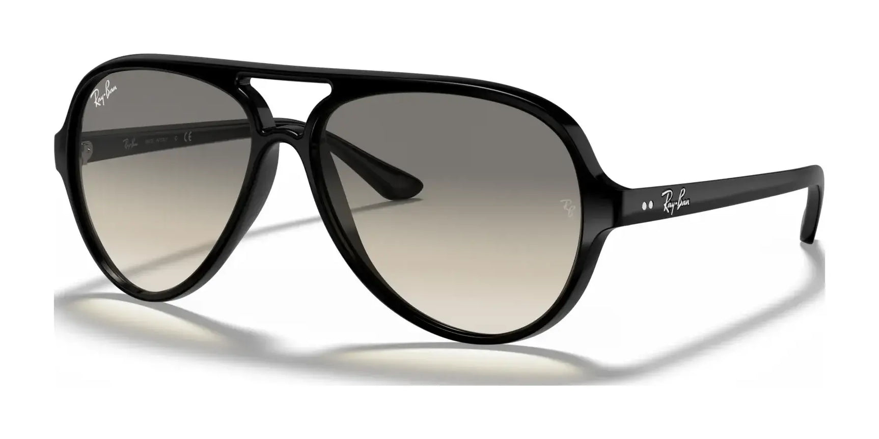 Ray-Ban CATS 5000 RB4125 Sunglasses Black / Light Grey Gradient Ray-Ban CATS 5000 RB4125 Sunglasses Black / Light Grey Gradient