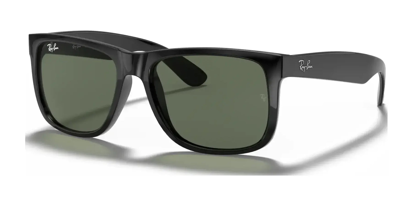 Ray-Ban JUSTIN RB4165 Sunglasses Black / Dark Green Ray-Ban JUSTIN RB4165 Sunglasses Black / Dark Green