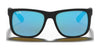 Ray-Ban JUSTIN RB4165 Sunglasses / Black №601/71 / Dark Green (3N 12.9%) / Size 55