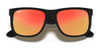 Ray-Ban JUSTIN RB4165 Sunglasses / Black №601/71 / Dark Green (3N 12.9%) / Size 55