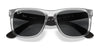 Ray-Ban JUSTIN RB4165 Sunglasses / Black №601/71 / Dark Green (3N 12.9%) / Size 55