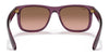 Ray-Ban JUSTIN RB4165 Sunglasses / Black №601/71 / Dark Green (3N 12.9%) / Size 55