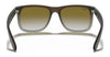 Ray-Ban JUSTIN RB4165 Sunglasses / Black №601/71 / Dark Green (3N 12.9%) / Size 55