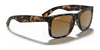 Ray-Ban JUSTIN RB4165 Sunglasses / Black №601/71 / Dark Green (3N 12.9%) / Size 55
