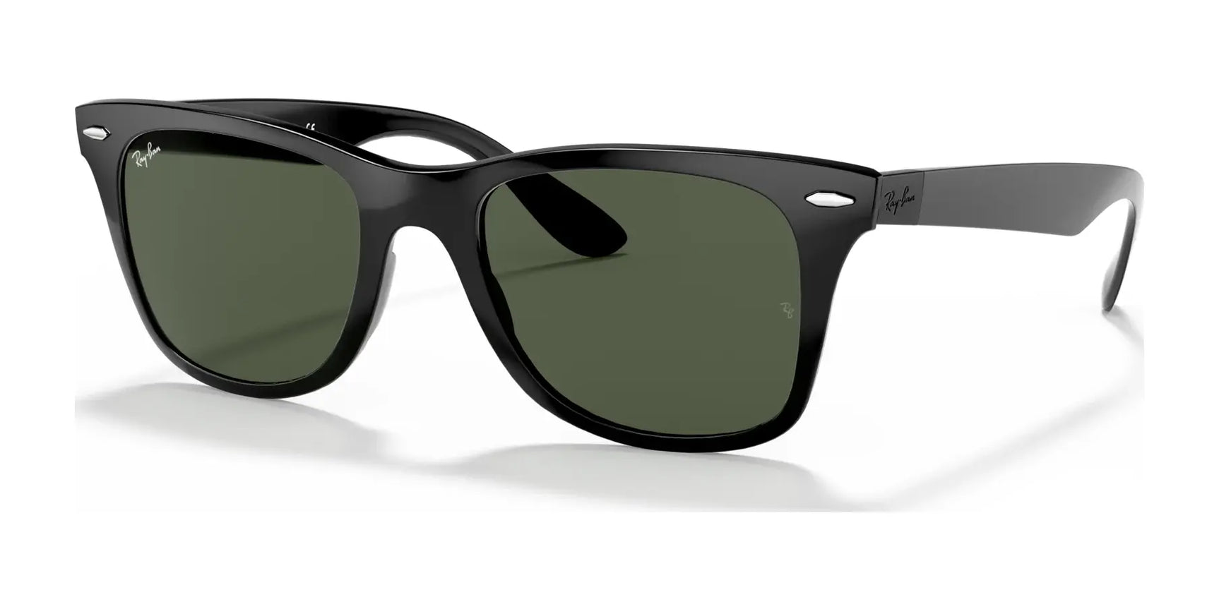 Ray-Ban WAYFARER LITEFORCE RB4195 Sunglasses Black / Green Classic Ray-Ban WAYFARER LITEFORCE RB4195 Sunglasses Black / Green Classic