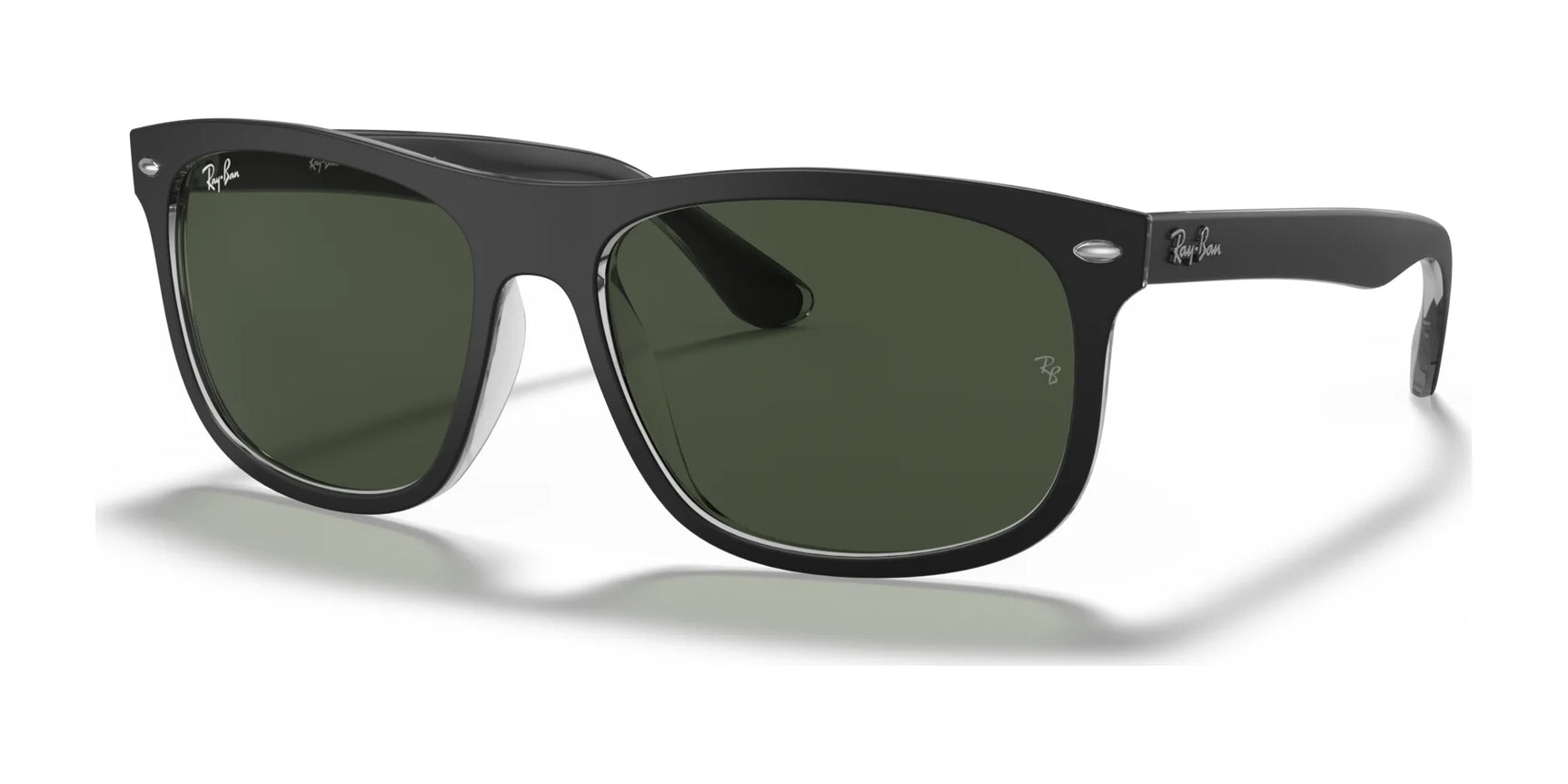 Ray-Ban RB4226 Sunglasses Black On Transparent / Green Ray-Ban RB4226 Sunglasses Black On Transparent / Green