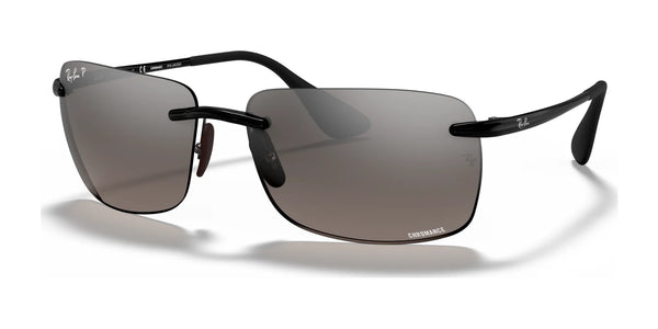 Ray-Ban RB4255 Sunglasses | Size 60 / Black №601/5J / Silver (Polarized) (3P 16%)