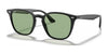 Ray-Ban RB4258F Sunglasses | Size 52 / Black №601/2 / Light Green Classic (1N 57.3%)