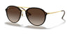 Ray-Ban BLAZE DOUBLEBRIDGE RB4292N Sunglasses | Size 62 / Light Havana №710/13 / Brown Gradient (3N 16%)