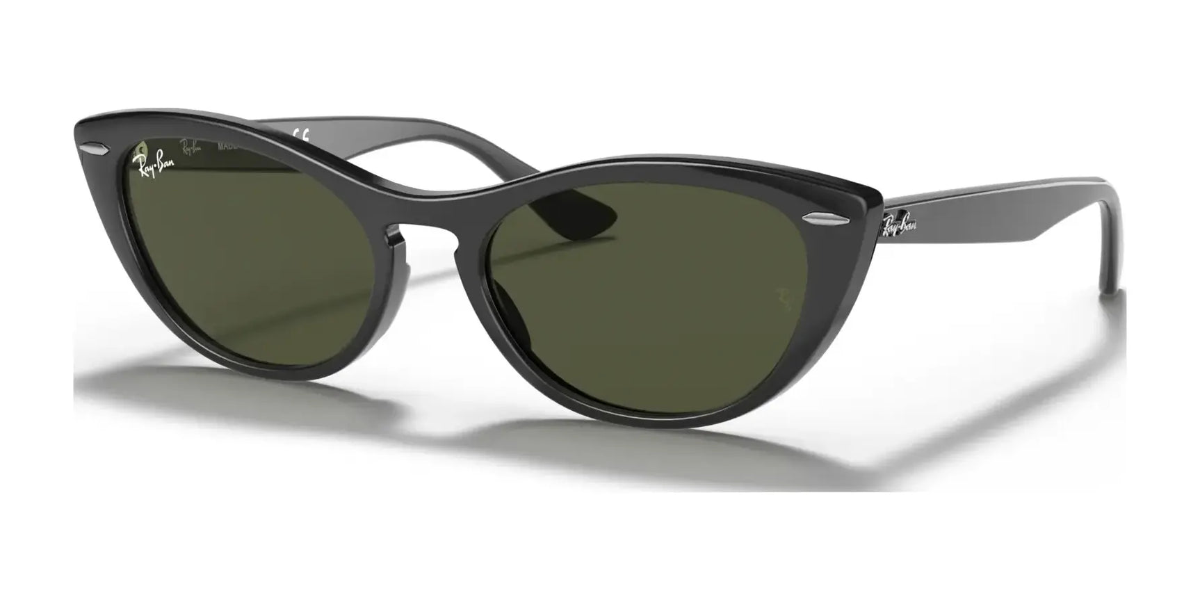 Ray-Ban NINA RB4314N Sunglasses Black / G-15 Green Ray-Ban NINA RB4314N Sunglasses Black / G-15 Green