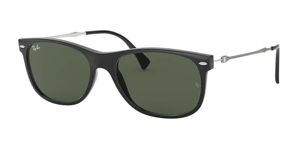 Ray-Ban RB4318 Sunglasses | Size 55 / Black №601/71 / Green Classic (3N 12.9%)