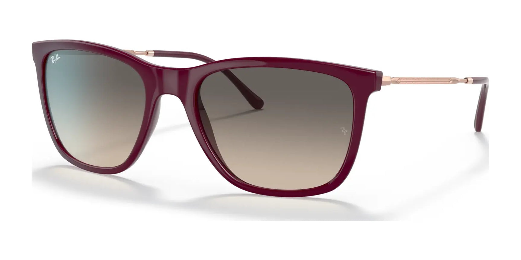 Ray-Ban RB4344 Sunglasses Red / Light Grey Gradient Ray-Ban RB4344 Sunglasses Red / Light Grey Gradient