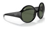 Ray-Ban RB4345 Sunglasses | Size 58 / Black №601/71 / Green Classic (3N 12.9%)