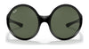 Ray-Ban RB4345 Sunglasses | Size 58 / Black №601/71 / Green Classic (3N 12.9%)
