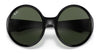 Ray-Ban RB4345 Sunglasses | Size 58 / Black №601/71 / Green Classic (3N 12.9%)