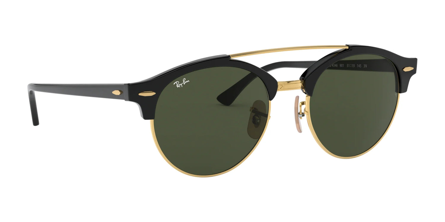 Ray-Ban CLUBROUND DOUBLEBRIDGE RB4346 Sunglasses | Size 51 Ray-Ban CLUBROUND DOUBLEBRIDGE RB4346 Sunglasses | Size 51
