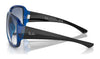 Ray-Ban POWDERHORN RB4347 Sunglasses | Size 60 / Transparent Blue №666019 / Blue (1N 46.32%)