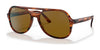 Ray-Ban POWDERHORN RB4357 Sunglasses | Size 58 / Striped Havana №954/33 / B-15 Brown (3N 14.6%)
