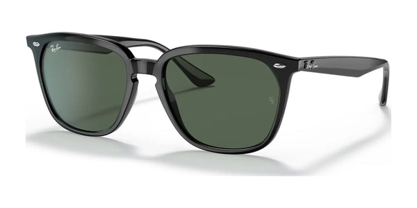 Ray-Ban RB4362F Sunglasses | Size 55 / Black №901/71 / G-15 Green (3N 14.0%)