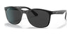 Ray-Ban RB4374 Sunglasses | Size 56 / Black On Transparent №603948 / Black (Polarized) (3P 11.40%)