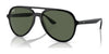 Ray-Ban RB4376F Sunglasses | Size 57 / Black №601/71 / Dark Green (3N 12.0%)