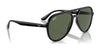 Ray-Ban RB4376F Sunglasses | Size 57 / Black №601/71 / Dark Green (3N 12.0%)