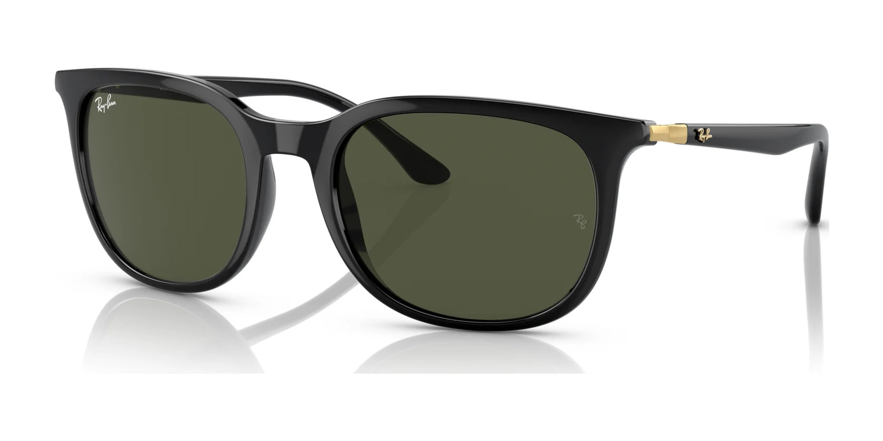 Ray-Ban RB4386 Sunglasses Black / Green Ray-Ban RB4386 Sunglasses Black / Green