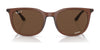 Ray-Ban RB4386F Sunglasses | Size 55 / Transparent Brown №6652AN / Brown (Polarized) (3P 12.6%)