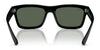 Ray-Ban WARREN RB4396 Sunglasses / Black №667771 / Dark Green (3N 14.3%) / Size 54