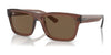 Ray-Ban WARREN RB4396F Sunglasses | Size 57 / Transparent Brown №667873 / Dark Brown (3N 13.3%)