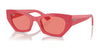 Ray-Ban ZENA RB4430F Sunglasses | Size 52 / Red Cherry №676084 / Pink (2N 39.4%)