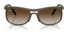 Ray-Ban RB4452 Sunglasses / Sand Black №601S71 / Dark Green (3N 14.0%) / Size 56