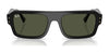 Ray-Ban FLACKO RB4454F Sunglasses | Size 53 / Black №667731 / Green (3N 13.2%)