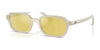Ray-Ban ZURI RB4455 Sunglasses / Cloudy Warm White №68086D / Yellow Mirror Flash Gold (1N 53%) / Size 49
