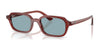 Ray-Ban ZURI RB4455 Sunglasses / Rosty Brown №680980 / Blue (2N 36.6%) / Size 49