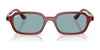 Ray-Ban ZURI RB4455 Sunglasses / Rosty Brown №680980 / Blue (2N 36.6%) / Size 49