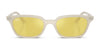 Ray-Ban ZAYA RB4456 Sunglasses / Cloudy Natural Pink №681182 / Dark Green (2N 19.6%) / Size 50