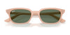 Ray-Ban ZAYA RB4456 Sunglasses / Cloudy Natural Pink №681182 / Dark Green (2N 19.6%) / Size 50