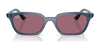Ray-Ban ZAYA RB4456 Sunglasses / Cloudy Natural Pink №681182 / Dark Green (2N 19.6%) / Size 50