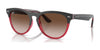 Ray-Ban IRIS RB4471 Sunglasses | Size 54 / Grey On Transparent Red №663113 / Brown (3N 16%)