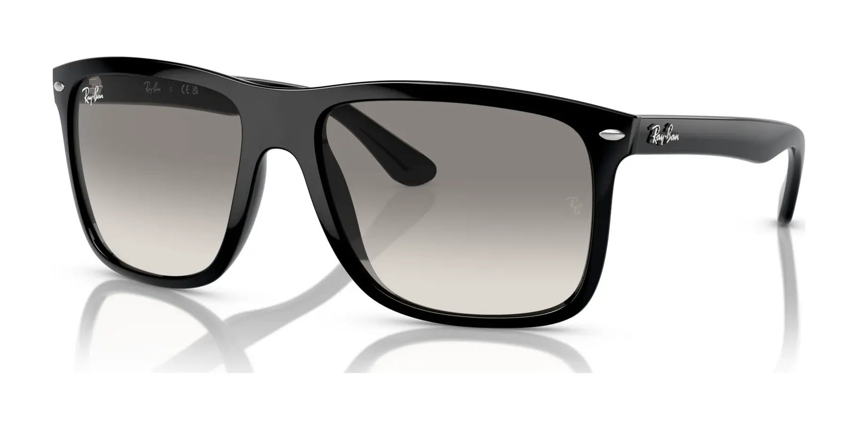 Ray-Ban BOYFRIEND TWO RB4547F Sunglasses Black / Light Grey Ray-Ban BOYFRIEND TWO RB4547F Sunglasses Black / Light Grey