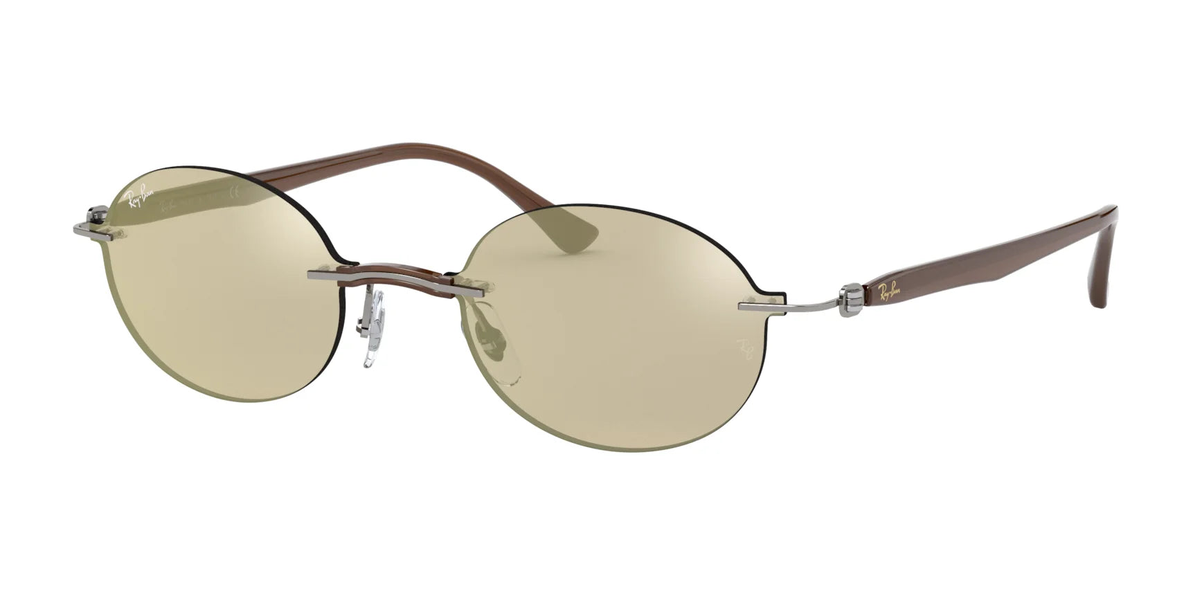Ray-Ban RB8060 Sunglasses Grey / Gold Mirror Ray-Ban RB8060 Sunglasses Grey / Gold Mirror