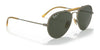 Ray-Ban RB8063 Sunglasses | Size 55 / Antique Gold №9207P1 / Dark Green Classic (Polarized) (3P 13.6%)