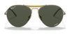 Ray-Ban RB8063 Sunglasses | Size 55 / Antique Gold №9207P1 / Dark Green Classic (Polarized) (3P 13.6%)