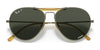Ray-Ban RB8063 Sunglasses | Size 55 / Antique Gold №9207P1 / Dark Green Classic (Polarized) (3P 13.6%)