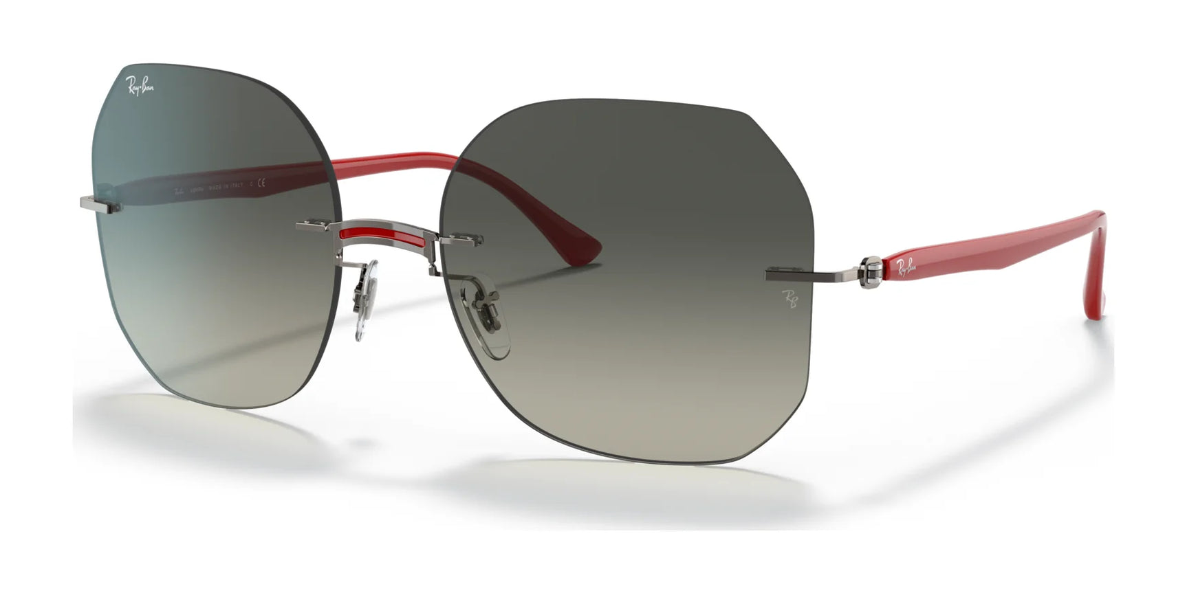 Ray-Ban RB8067 Sunglasses Red / Grey Gradient Ray-Ban RB8067 Sunglasses Red / Grey Gradient